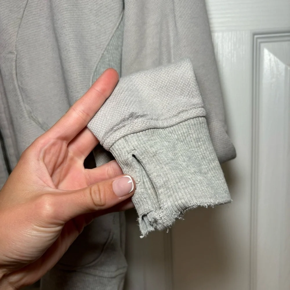 Lululemon Grey Zip Up Sweatshirt